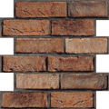 Waterproof 3D Imitation Brick Wall Stickers Lightweight PVC Moisture-proof Self-Adhesive 3D Wall Panel Self-adhesive 30cmX30cm Vue Style-A 16.5㎡