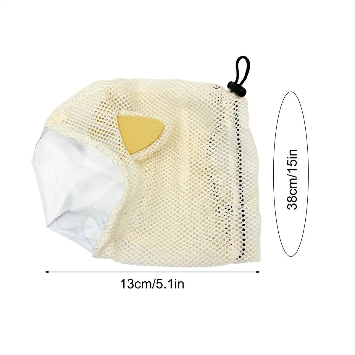 Cat Calming Muzzle Prevent Biting Head Cover Adjustable Anti-Bite Head Cover for Bath Nail Trimming Home Indoor Travel Vue