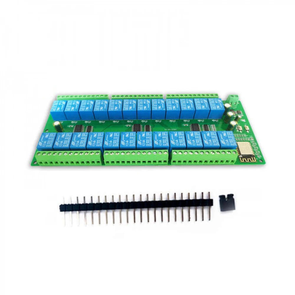 DC5V/12V/24V Power Supply Relay Board ESP8266 WIFI 24 Channel Relay Module ESP-12F Development Board Smart Home Relay Vue
