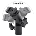 Hot-Camera Flash Speedlite Mount,Professional Swivel Light Stand Light Bracket Umbrella Bracket Mount Shoe Holder E Type For Can Vue NONE