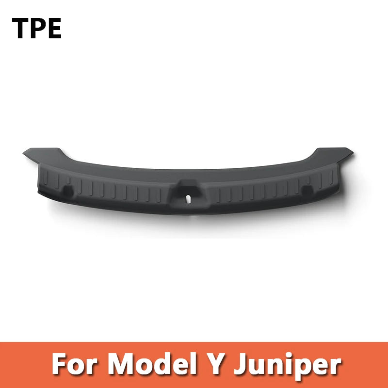 Trunk Threshold Bar Guard Plate For Tesla Model YL Model Y Juniper TPE Side Protective Cover Door Sill Plate Car Accessories Vue For Model Y Juniper