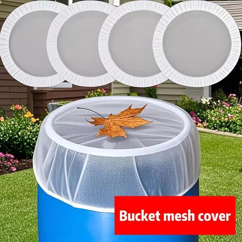 Outdoor Mesh Cover Netting Rain Barrels Water Collection Buckets Tank