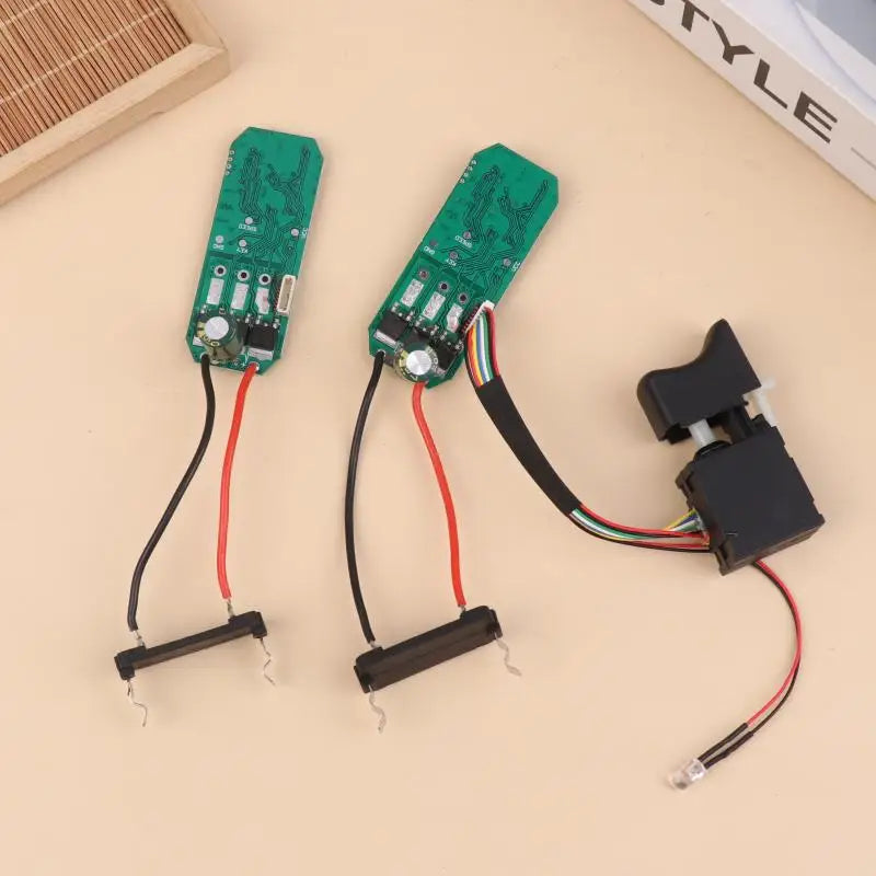 1PCS 16.8V Lithium Drill Control Board + Switch Assembly 18V Brushless Drill Circuit Board Switch 07115 Vue