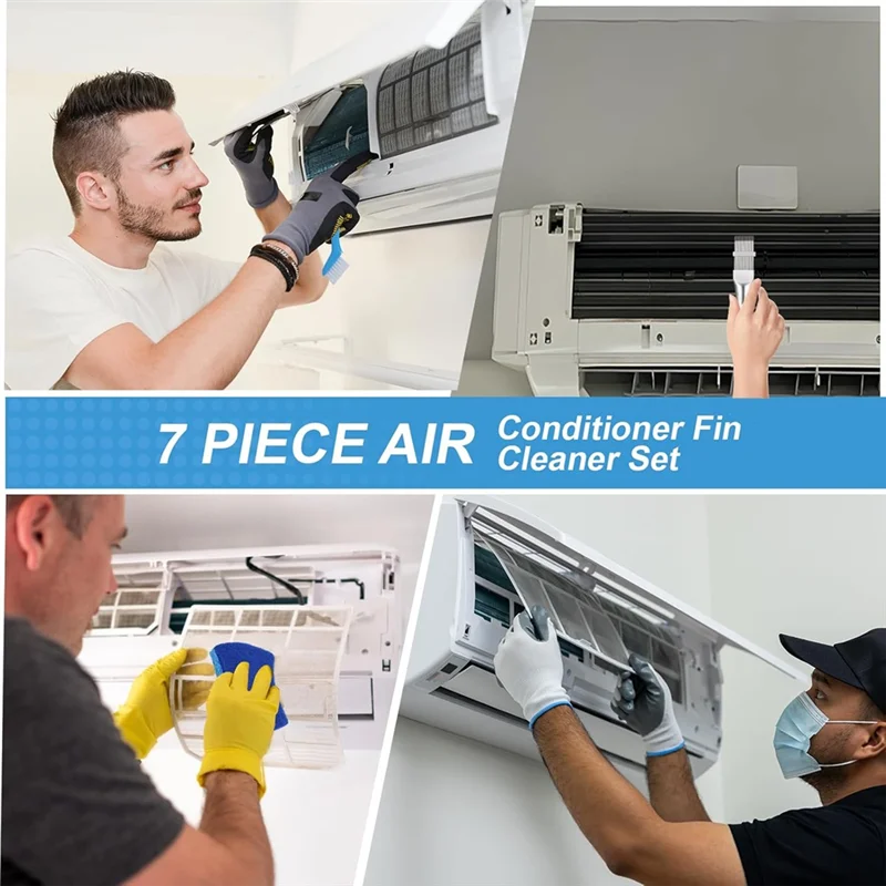 Different Air Conditioner Fin Cleaner Kit,Ac Coil Cleaner Air Refrigerator Fin Cleaner Evaporator Radiator Repair Cleanabkw Vue