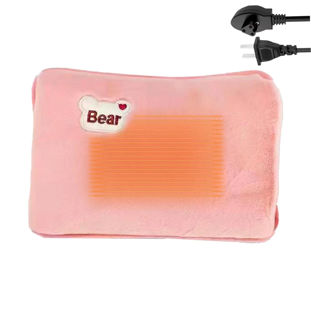 Hot Water Bottle Leak-Proof Rechargeable Hand Warmer Hot Water Bag with Soft Cover for Winter Cold Weather Period Cramps Muscles Vue