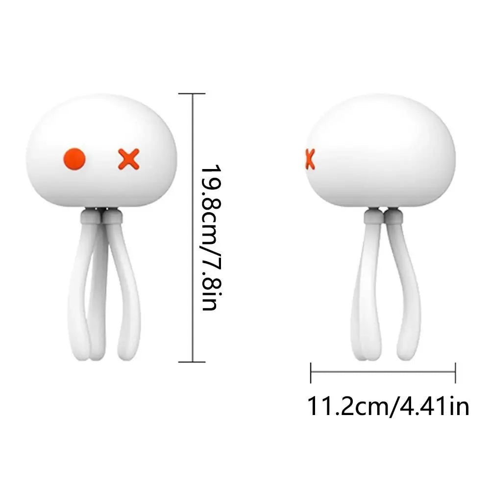 Deformable Silicone Jellyfish Night Light Eye Protection 3 Color Light LED Jellyfish Lamp Adjustable Brightness Flexible Tripod Vue