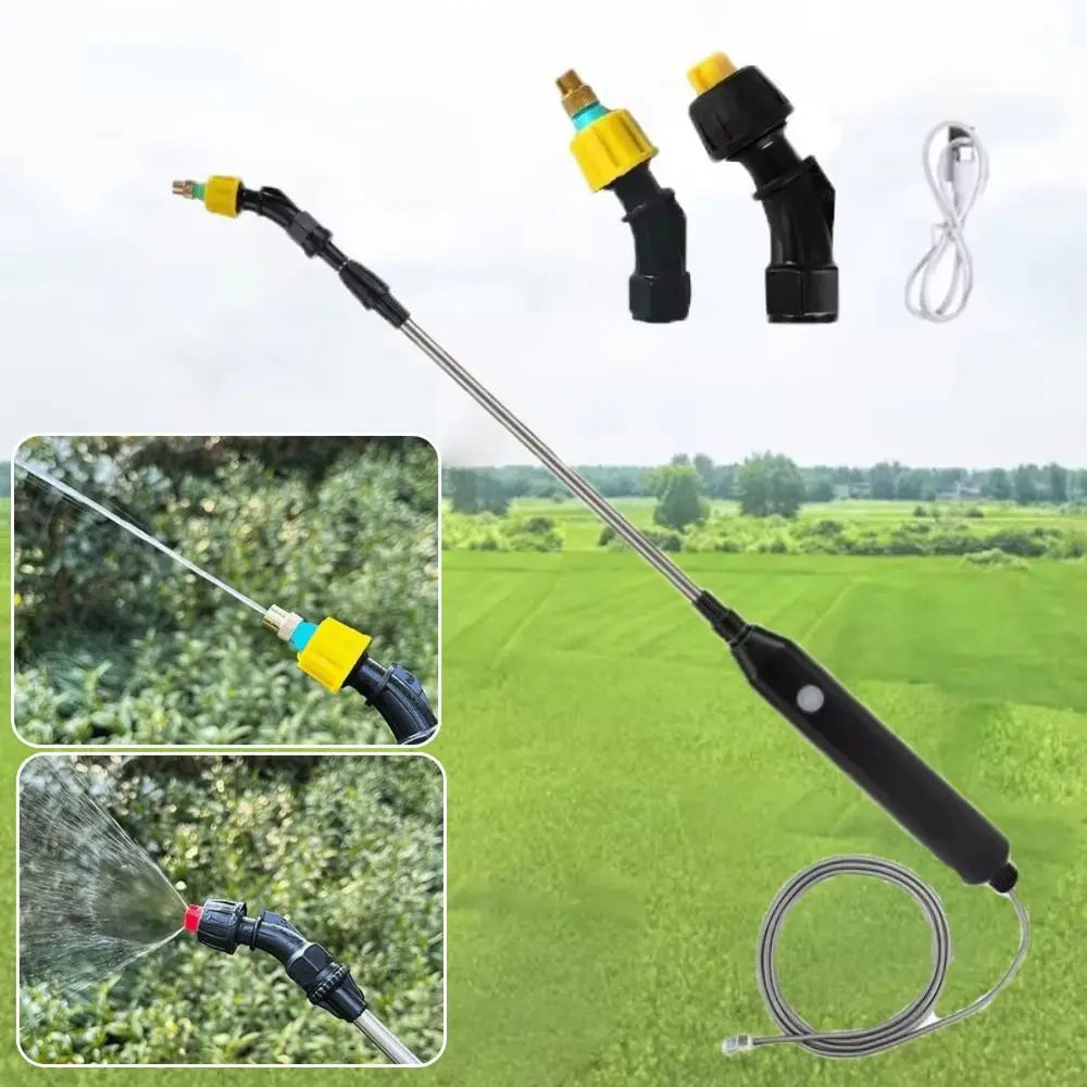 2/3/5m Pipe Electric Sprayer Wand Adjustable Nozzle Rechargeable Garden Sprayer Wand High-Pressure Multi Hole Nozzle Vue