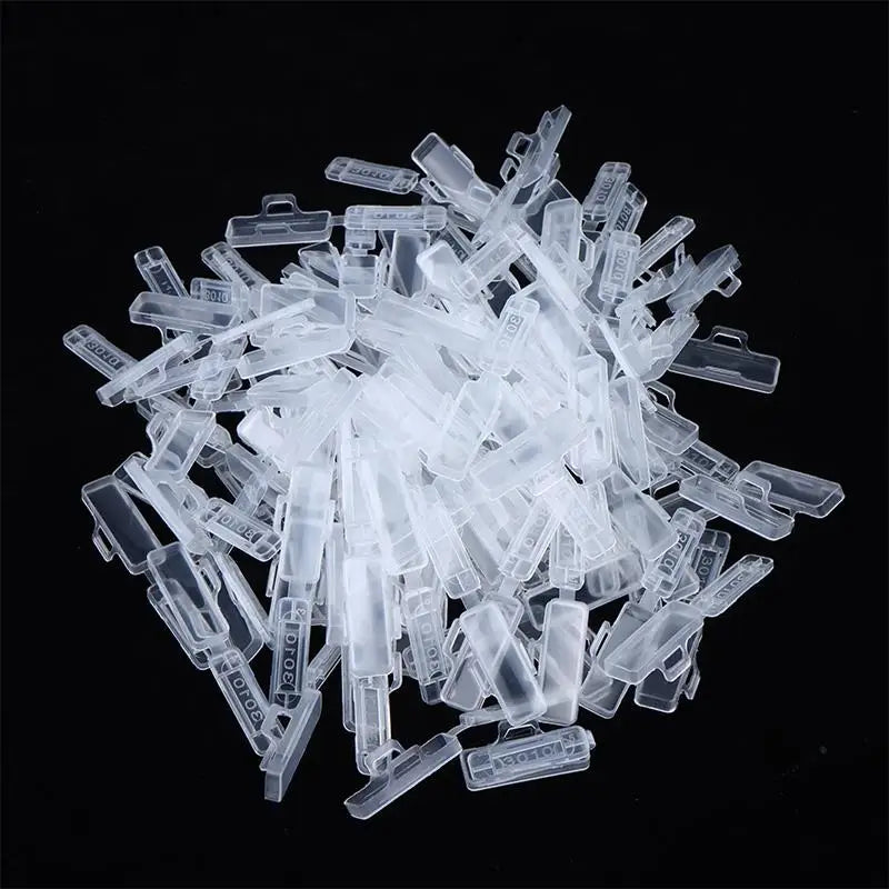 Cable Label Tags 100pcs Plastic Name Markers Box Reusable Ties for Office Home Network Wires Identification Vue