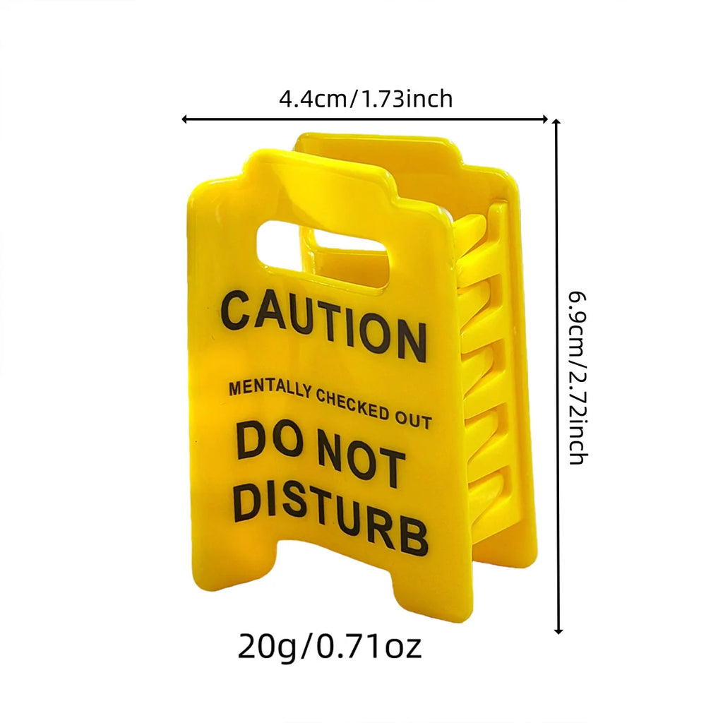 1-10PCS Caution Sign Hair Claw Clip with Humorous Slogan Durable Grip for Medium Thick Hair Back of Head Bun Clip for Women Vue