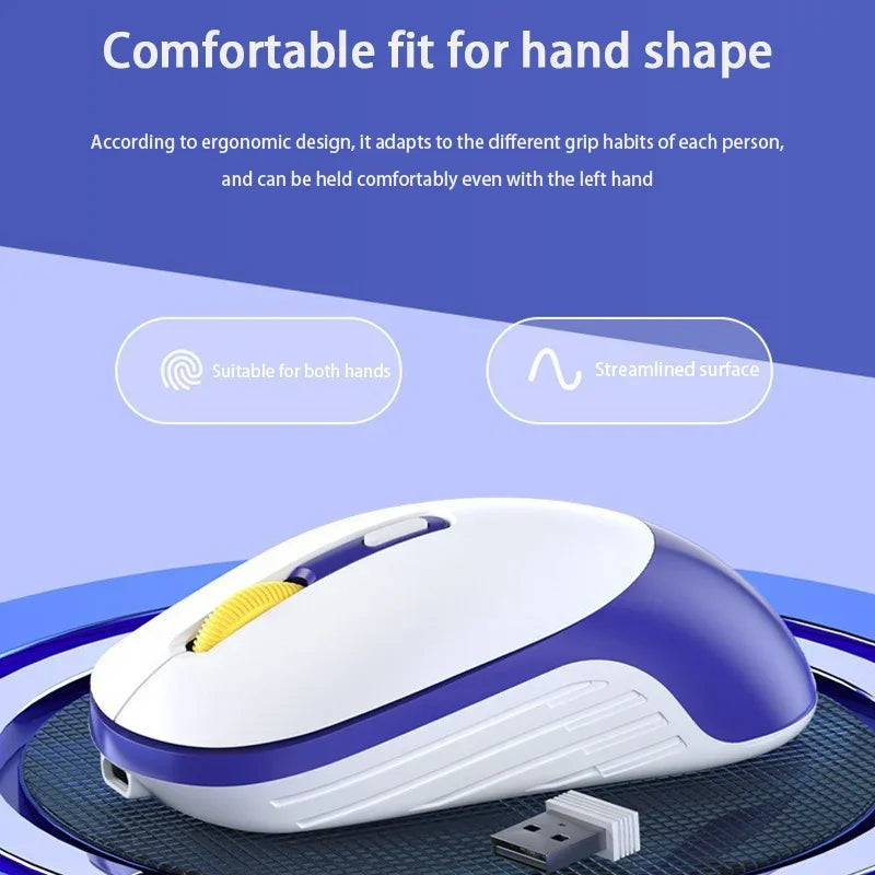 Mouse Silent Charging Office Gaming Universal Mouse Type-c Rechargeable 2.4g Raton Inalambrico Wireless Notebook Mouse Vue