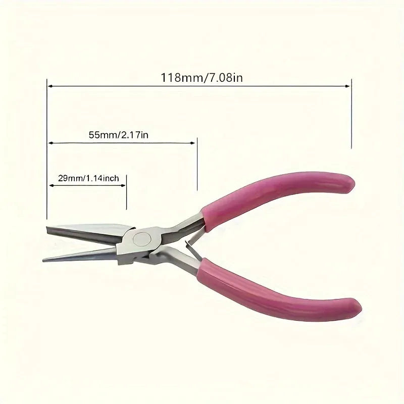 5-inch professional round concave pliers, used for jewelry making mini precision wire loop tools, ideal DIY manual tools Vue