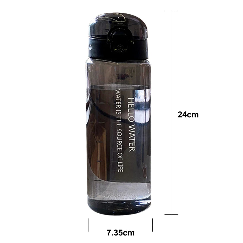780ml Plastic Portable School Water Bottle for Drinking Tea Mug Outdoor Sport Camping Supplies Coffee Kids Drinkware Odorless Vue