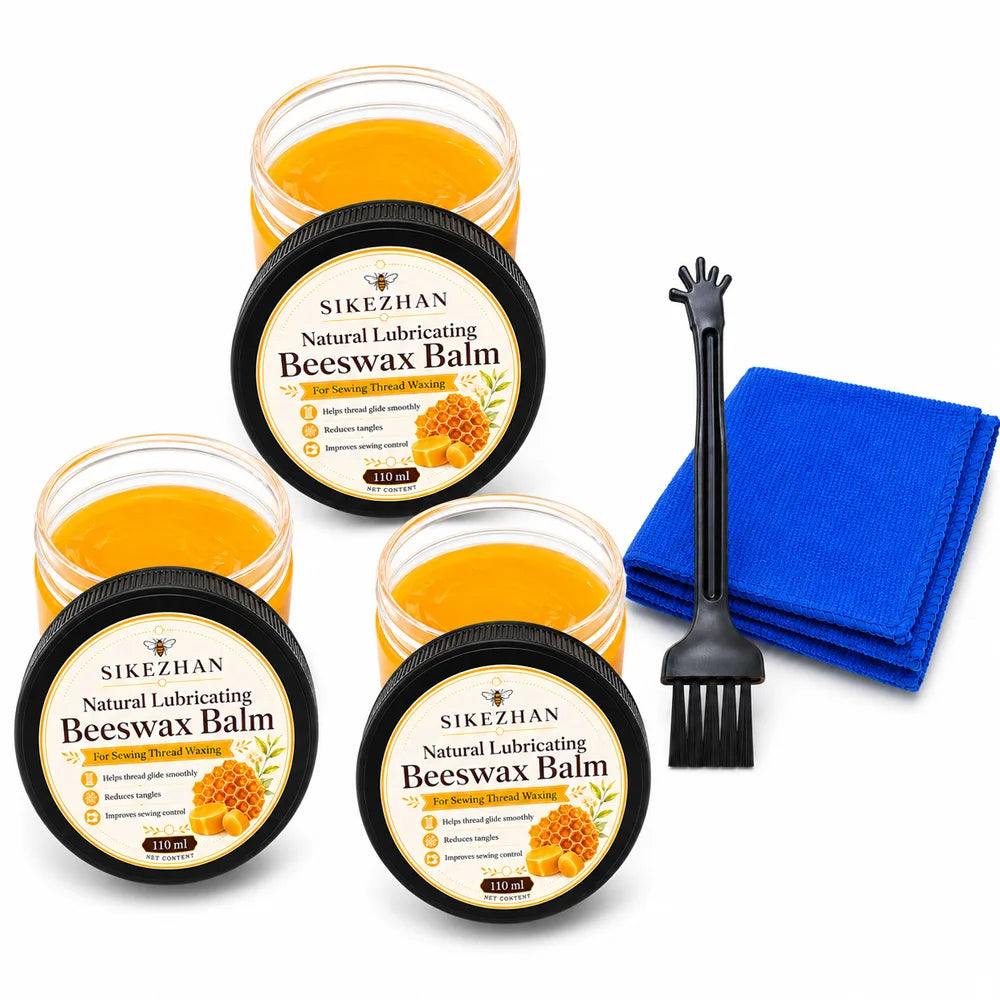 Natural Beeswax Thread Lubricant 110ml Smooth Glide Sewing Wax Balm Reduce Tangles Fraying Hand Quilting Embroidery Accessory Vue 330ml