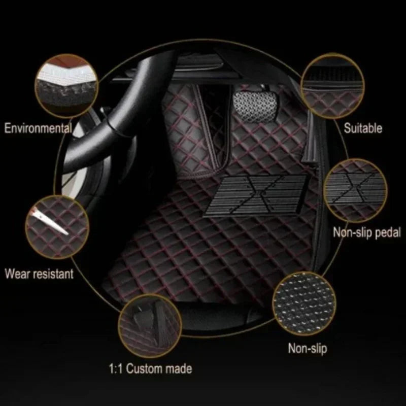 Custom Car Floor Mats For Dongfeng Nammi box 01 06 Dongfeng/eπ Yipai F7 Ace 007 008 2023-2026 Accessories Carpet Rugs Trunk Foot Vue