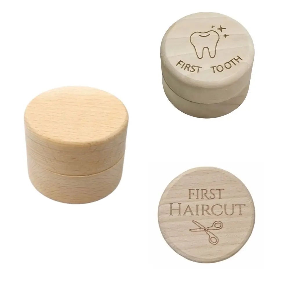 Creative 5cm Round Jewelry Box Collection Earrings Holder Wood Storage Box Necklace Organize Primary Teeth Storage Gift Box Vue