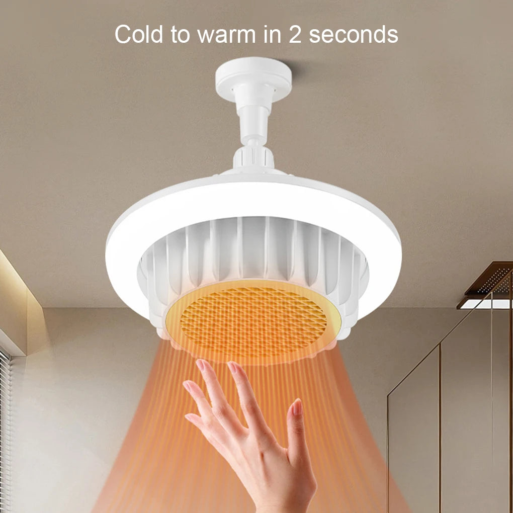 600W Heating Ceiling Fan Light E27 Remote Control LED Dimming Heating Ceiling Fan Light Vue