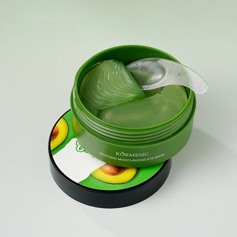 Avocado Moisturizing Eye Mask, Containing Avocado Essence, Nourishes the Delicate Eye Area, Leaving the Eyes Hydrated and Radiant. Vue