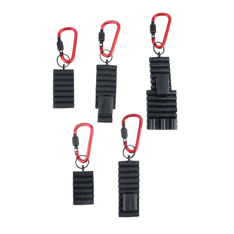 Portable Rubber Screwdriver Bit Holder With Carabiner Keychain Multi Cross Driver Bit Organizer Sleeve Vue