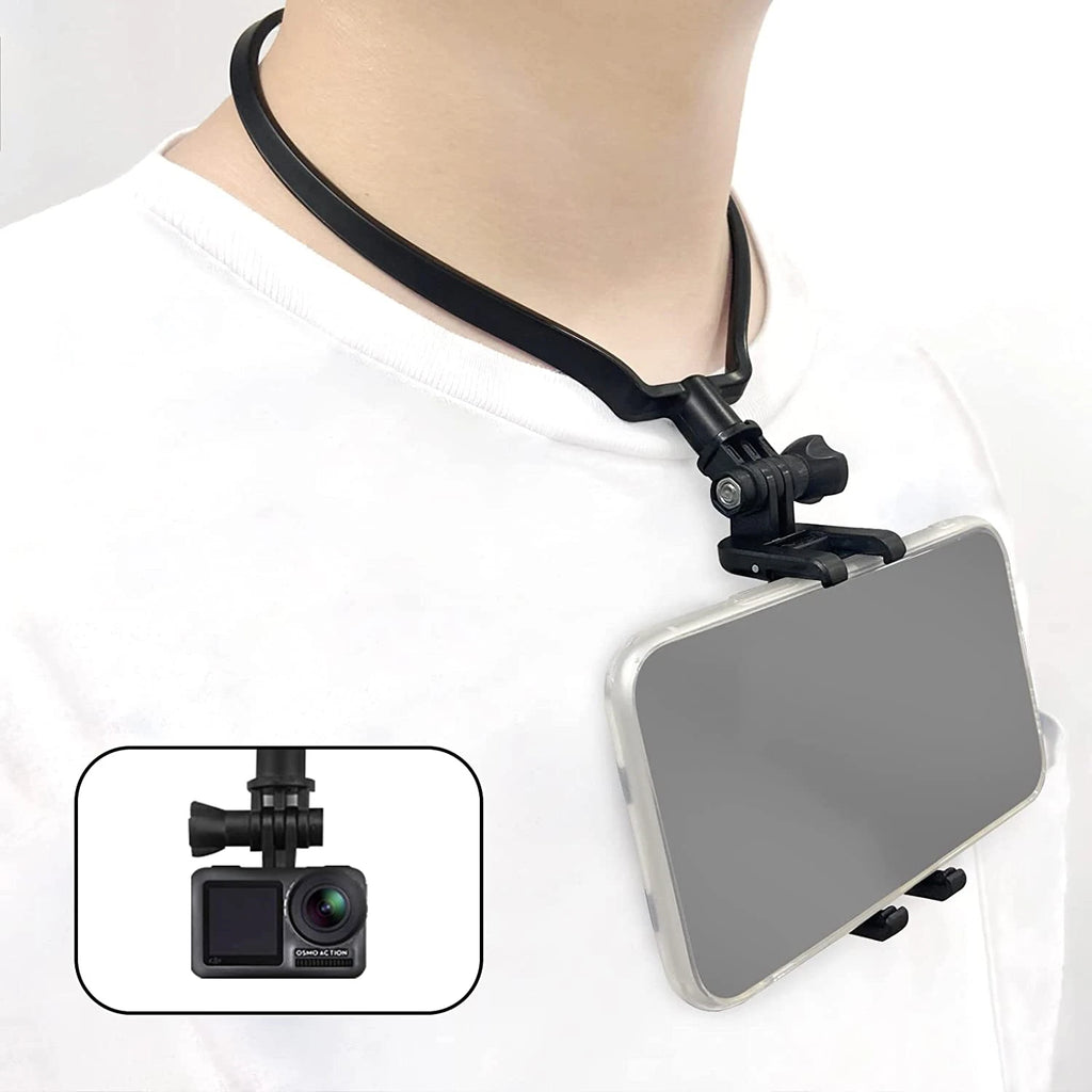 Neck Hold Mount Lanyard Strap for GoPro 11 10 9 8 7 6 5 Action Camera and Phone Video Shooting Smartphone Selfie Neck Holder Vue