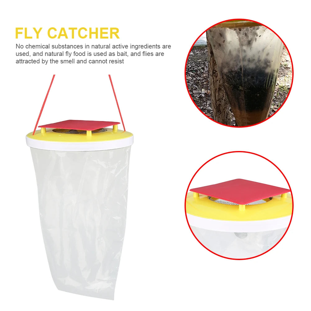 Disposable Fly Trap Bag with Bait – Catches 20,000 Flies Disposable Fly Trap Vue