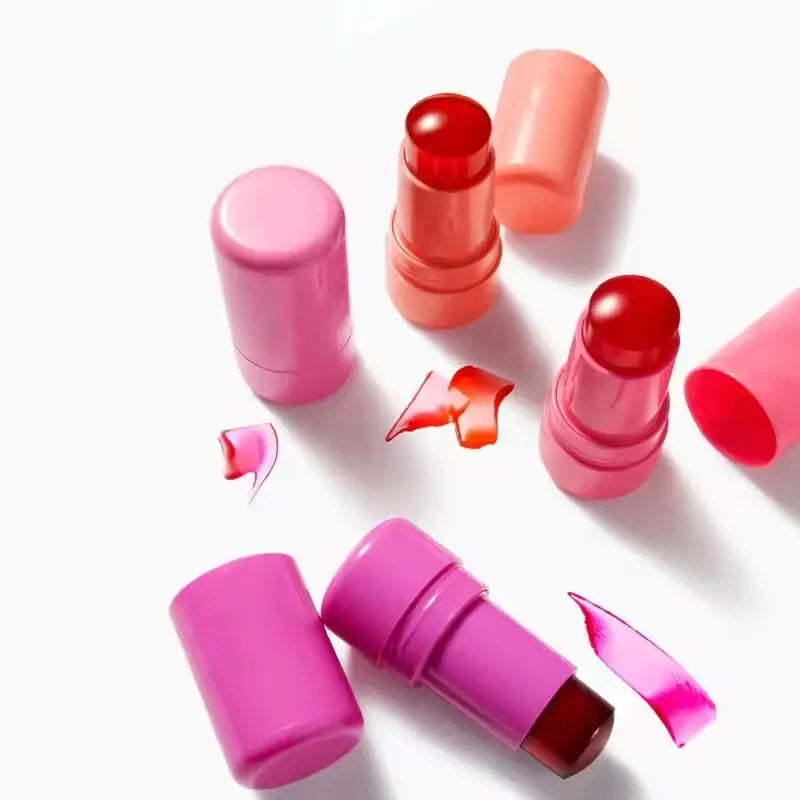 Jelly Blush Stick Tint Face Makeup Customized Logo Cruelty Free Private Label Jelly Blusher Magic Pink Rose Cheek Cosmetics Bulk Vue
