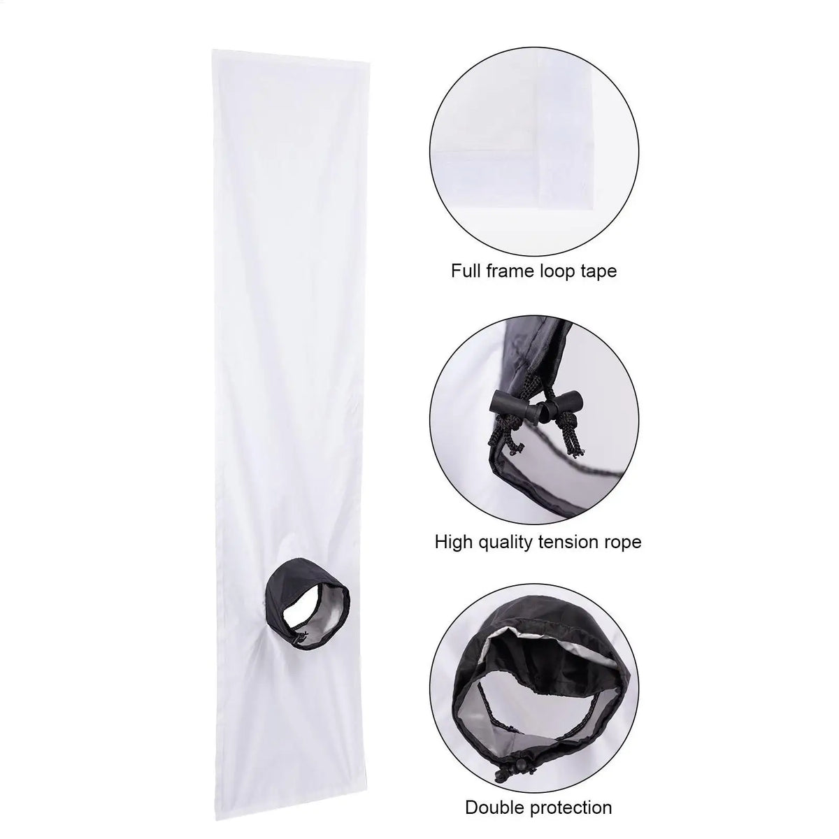 200cm/300cm Window Seal For Portable AC, Weatherproof Insulation Strip With Vent Cover, Summer Heat & Dust Guard For Home Office Vue