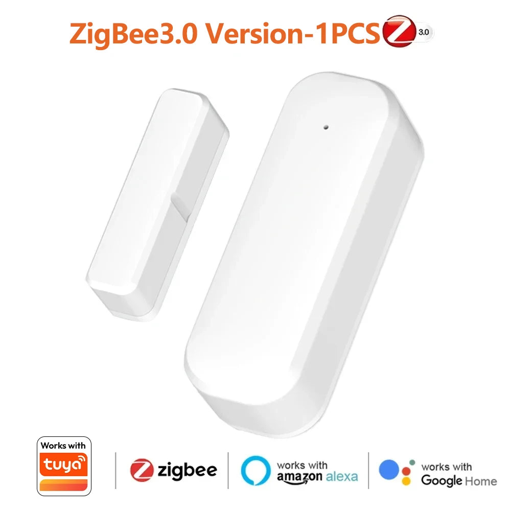 Zigbee3.0 Burglar Prevention Door Window Sensor Wireless Magnetic Opening Detector With Smart Life Alarm Notice Voice Control Vue Zigbee3.0