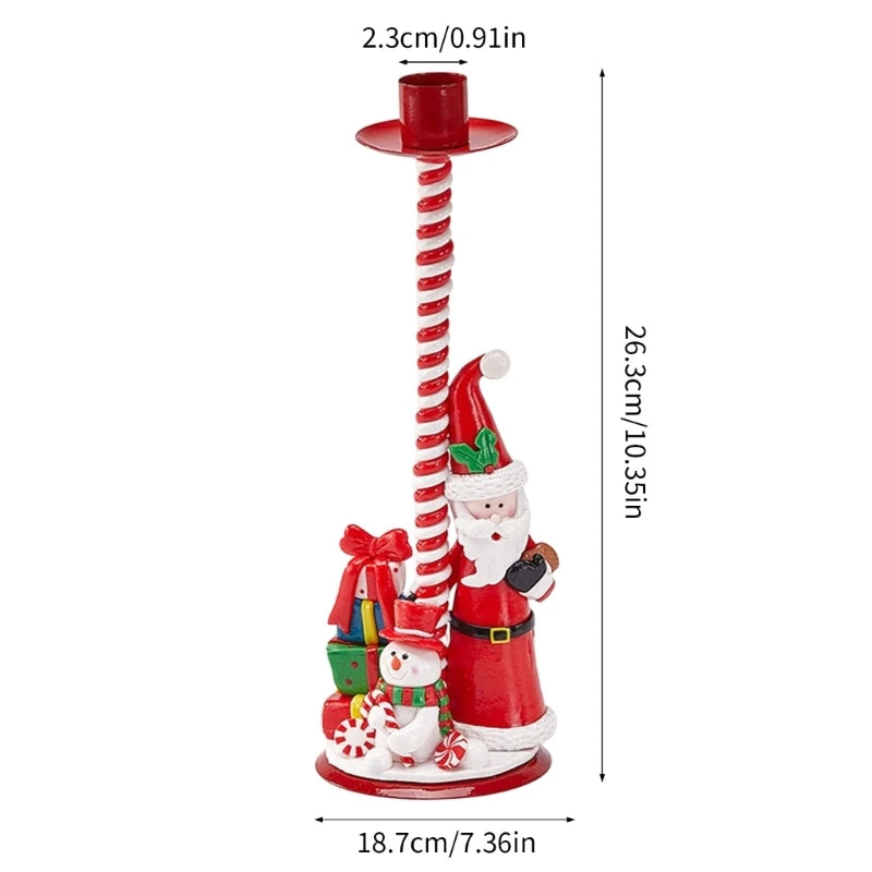 Wrought Iron Christmas Candelabra with PVC Detail | Indoor & Outdoor Iron Candelabra Vue