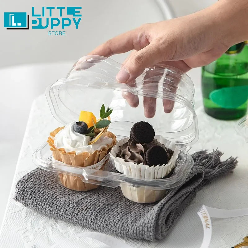 Clear PET Cupcake Boxes – 24-Compartment Dome Carrier Cupcake Dome Carrier Vue
