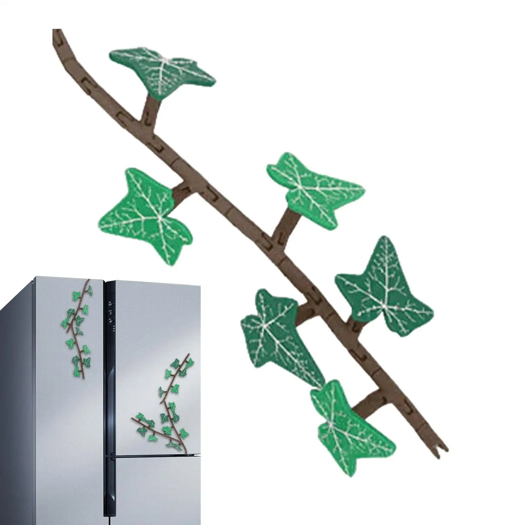 6/18 leaves Magnets for Fridge Magnetic Refrigerator Stickers Plant Decorations Climbing Ivy Fridge Magnets Home Decor Kitchen Vue