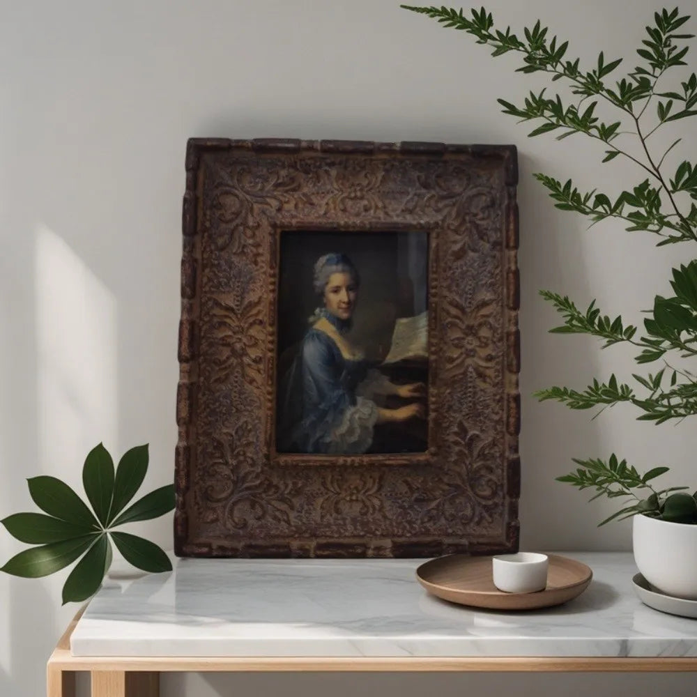 Exquisite European Style Vintage Photo Frames Gold Retro Photo Display Holders Creative Classical Resin Picture Frame Bedroom Vue