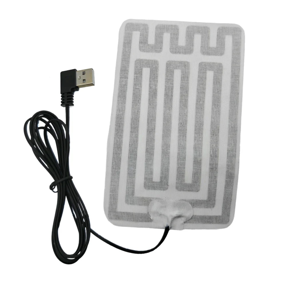 USB Heating Warming Pad Film Carbon Fiber for Hand Gloves Shoe Pocket Warmer Electric 5V Portable Winter Plate Vue