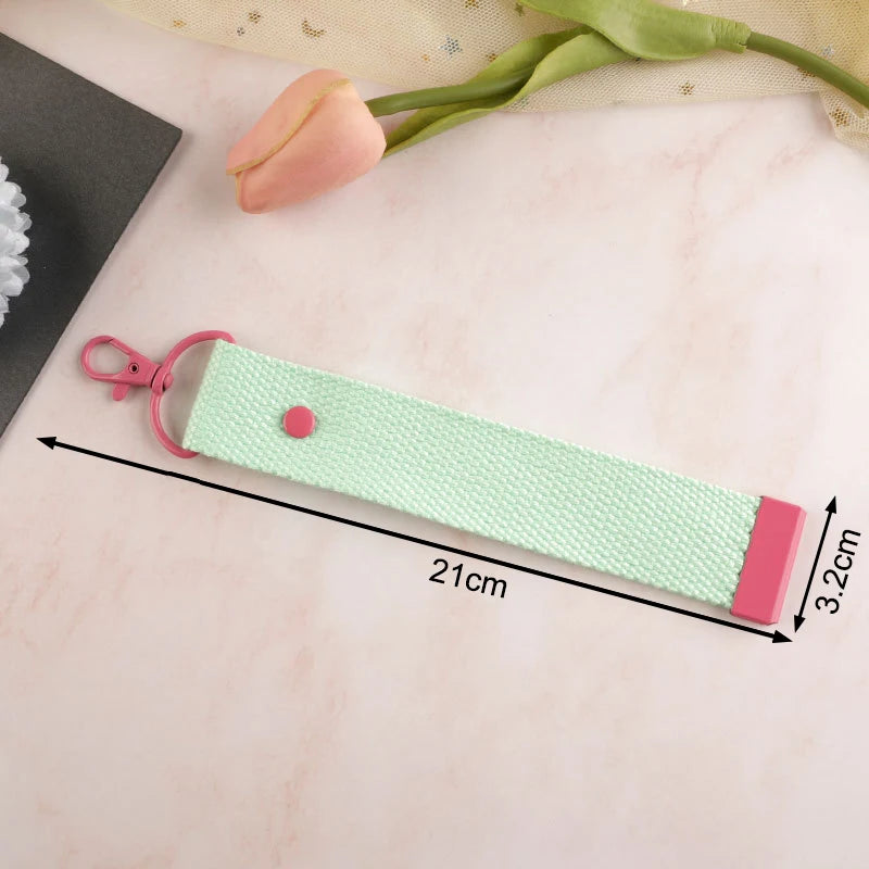 Fashion Cotton Keychain Lanyard Wrist Straps Schoolbag Backpack Pendent Key Chain Car Keys Canvas Strap Keyring Vue A5
