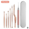 Ear Cleaning Kit With LED Light Ear Wax Removal Kit For Kids And Adults Earwax Spoon Digger & Tweezers Ear Cleaning Tool Set Vue 7-piece set