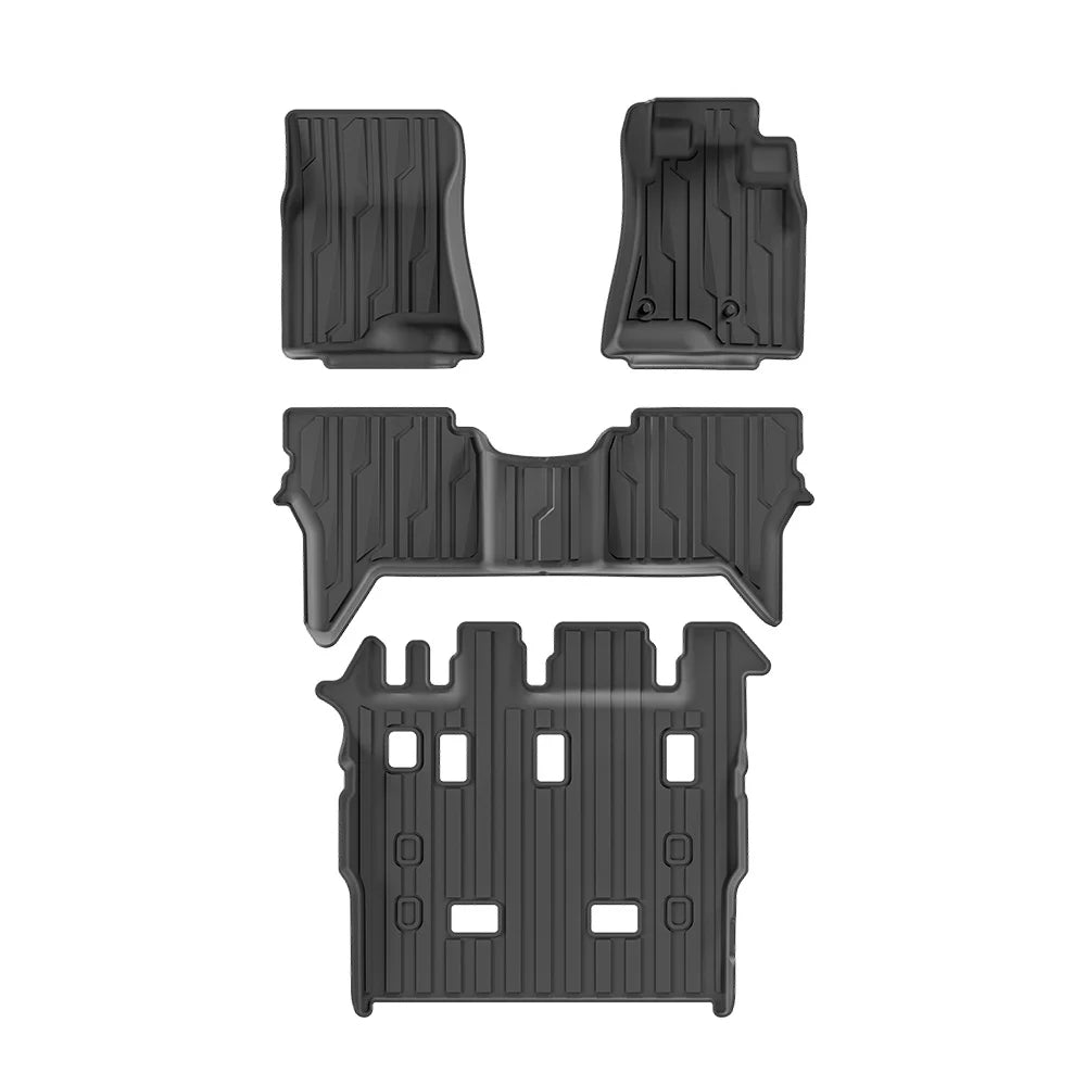 for 2011-2020 Mitsubishi Pajero 7seat Right Rudder TPE 3D Car Floor Mats Cargo Liner Trunk Pad Carpet Protect Vue Pajero RHD 4P