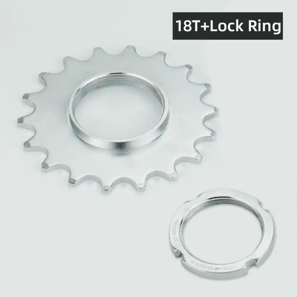 13T 14T 15T 16T 17T 18T Bicycle Freewheel Threaded Lock Rings Hub Locking Bike Wheel Cogs Fixie Track Carbon Steel Vue 18T