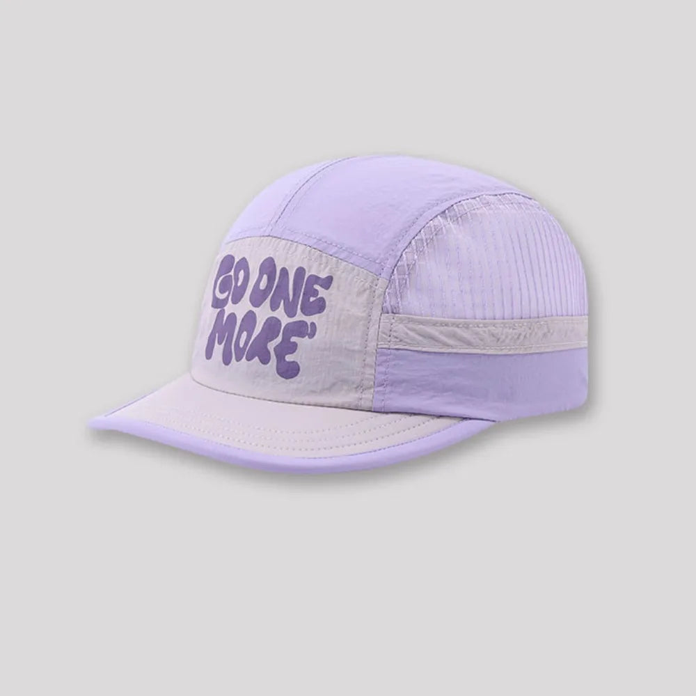 Trend Letter Printing Quick-drying Hat Drawstring Design Adjustable Vue Purple