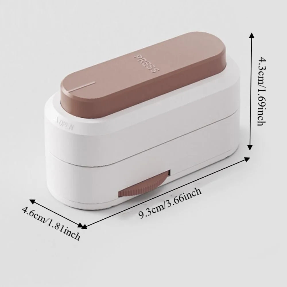 Adjustable Design Portable Pill Cutter Dustproof Sliding Adjust Tablet Divider Precise Cutting with Cleaning Bush Vue