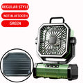 10000mAh Multifunctional Outdoor Camping Fan With Bluetooth Speaker Suitable For Outdoor Camping And Picnicking Vue green