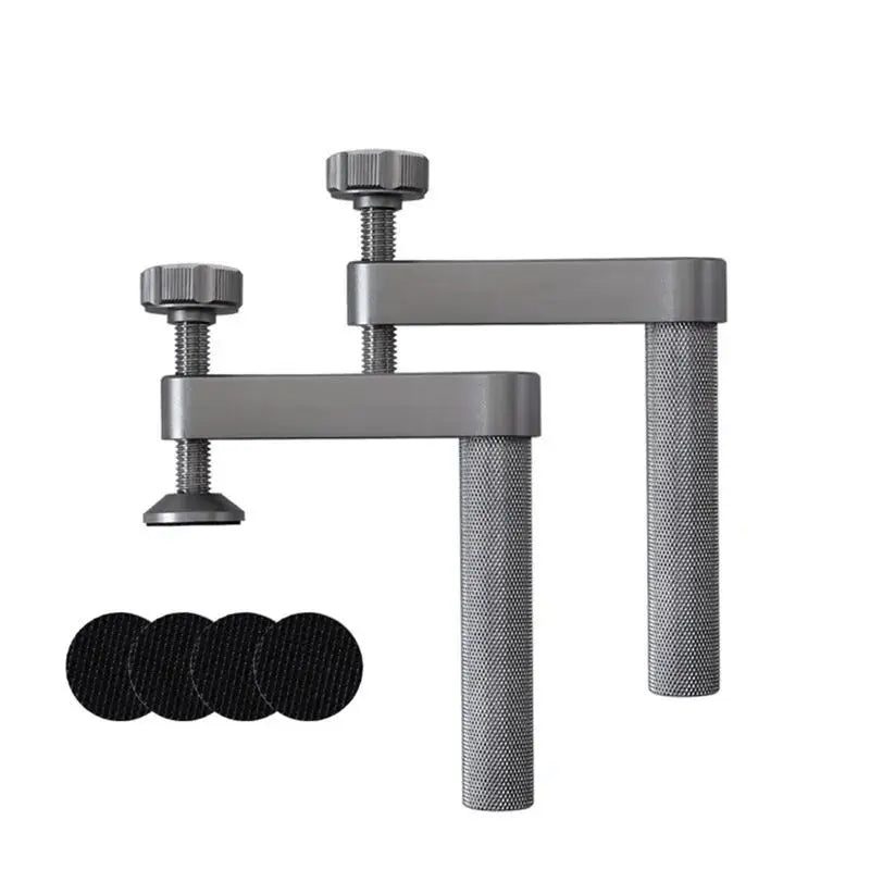 ABKW-2Pcs Bench Dog Clamp With Non-Slip Pad 19Mm Hold Down Clamp Aluminum Adjustable Table Clamps For Woodworking Tool Vue Default Title