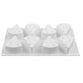 DIY Candle Chocolate Cheese Mousse Fandant Soap Mould Cake Mold Baking Tool Bakeware Vue white