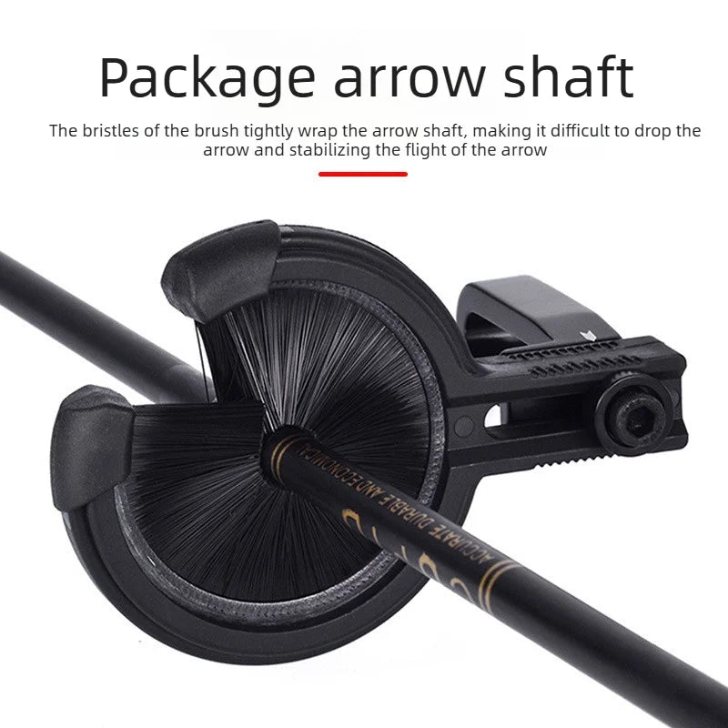 Bristles Brush Arrow Bow Archery Shooting Equipment, Black Brush Arrow Compound Bow Accessories Vue