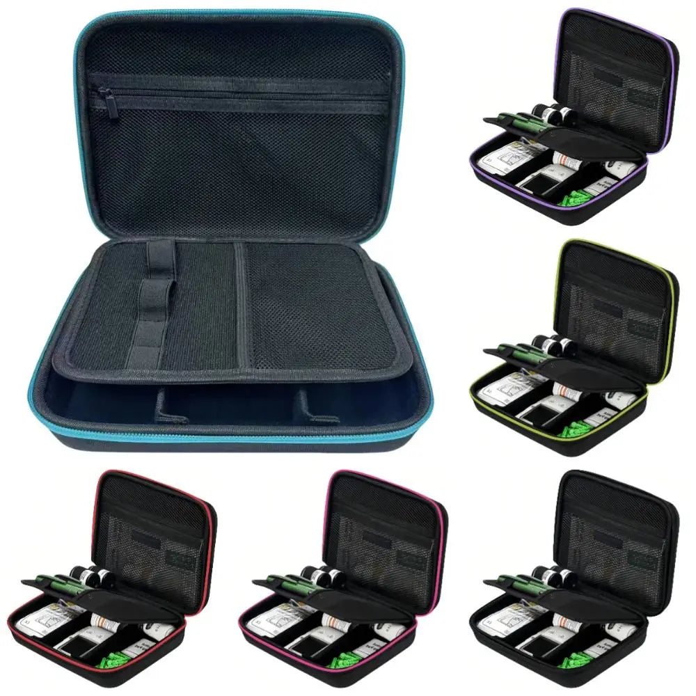 Waterproof Insulin Tools Storage Case Dust-proof Shockproof Insulin Vial Carrying Box Large Capacity EVA Insulin Tools Organizer Vue