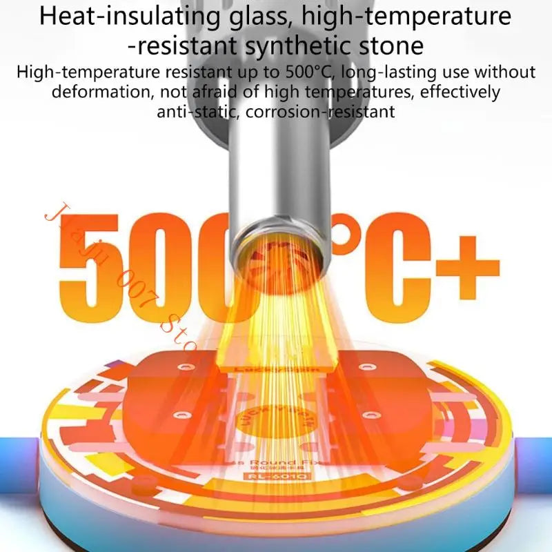 FISOKEE Heat-Insulating Glass Clamp for PCB & CPU Chip Repair PCB Holding Clamp Vue