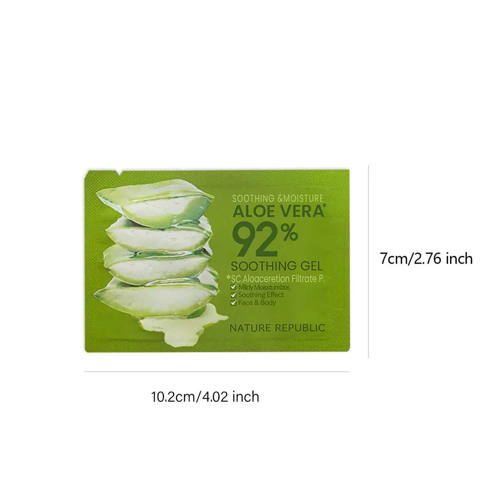 [ClearanceSale] NATURE REPUBLIC ALOE VERA SOOTHING GEL 7mlx10,Basic Moisturizing,Deep Moisturizing,Korean Skincare,Korean Makeup Vue