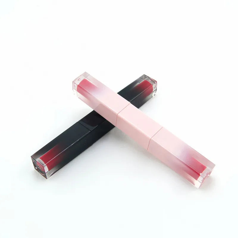 Private Label Lip Gloss Tubes Double Cup Empty Travel Bottle Refillable Lipgloss Containers Lip Balm DIY Lipstick Cosmetics 50pc Vue