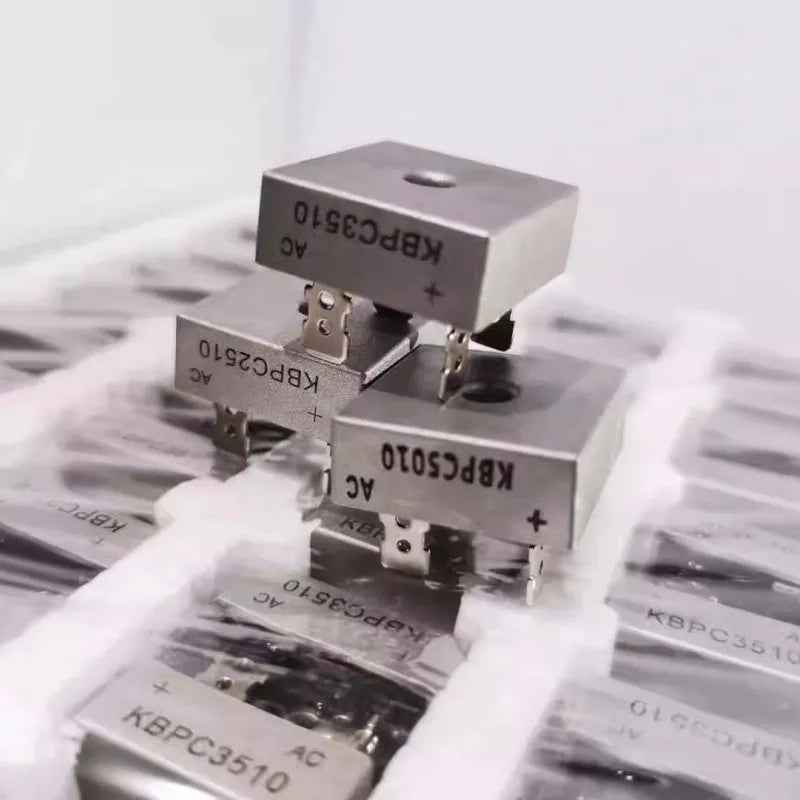 1 piece KBPC3510 New single-phase rectifier bridge KBPC square bridge rectifier bridge stack 35A 1000V for charger full current Vue