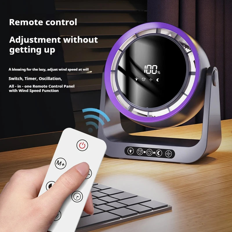 Desktop Circulating Fan 4000 Mah Large Capacity Rechargeable Mini Vue
