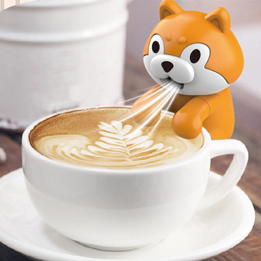 Cute Animal Clip On Mini Food Cooling Fan, 3 Speed Portable Mug Chiller Blower, Rechargeable USB Desk Fan for Kids Adults Vue