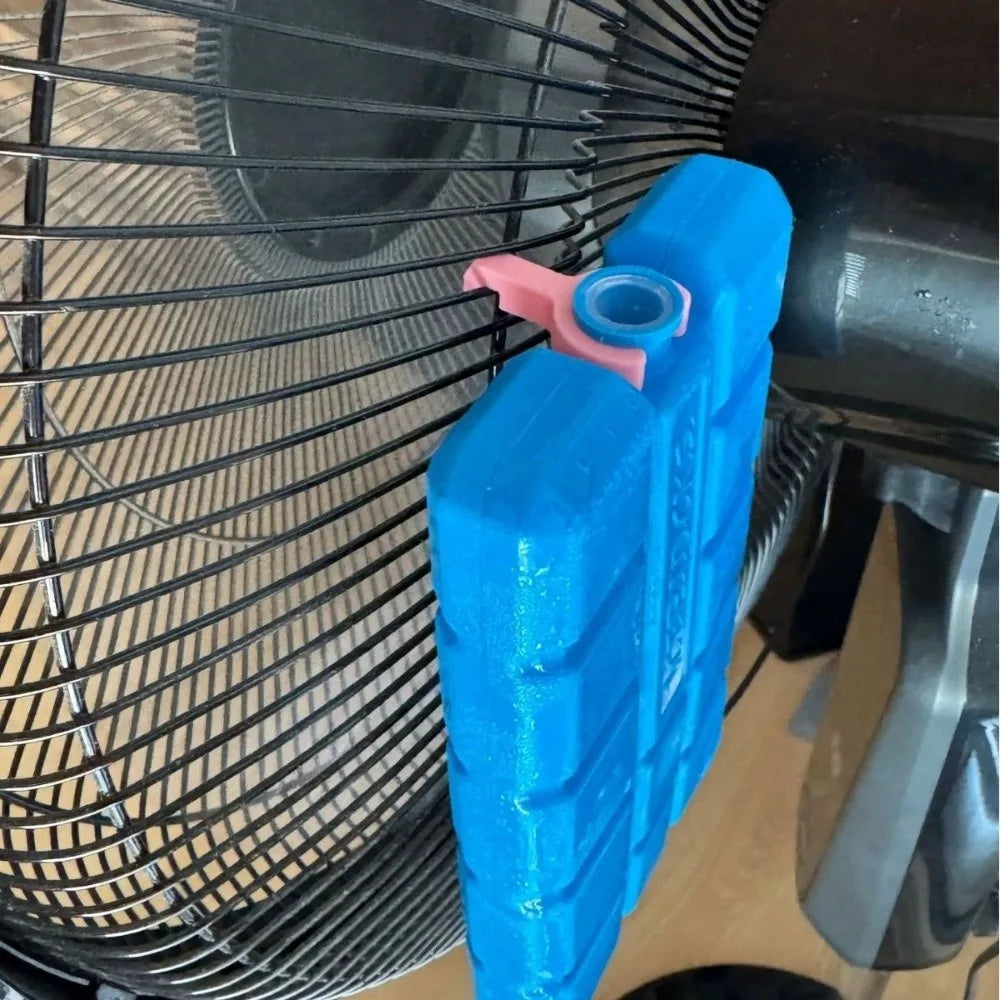 5Pcs Plastic Fan Ice Pack Clip Air Cooling 3D Print Ice Pack Holders Compact Wear Resistant Ice Box Holder Clip Vue